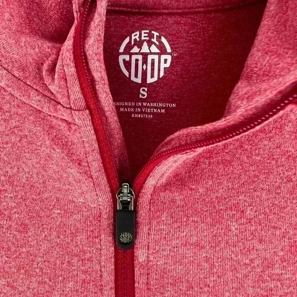 REI Co-op 1/4 Zip Tech Pullover Shirt Women's Red Size Small - Picture 3 of 6